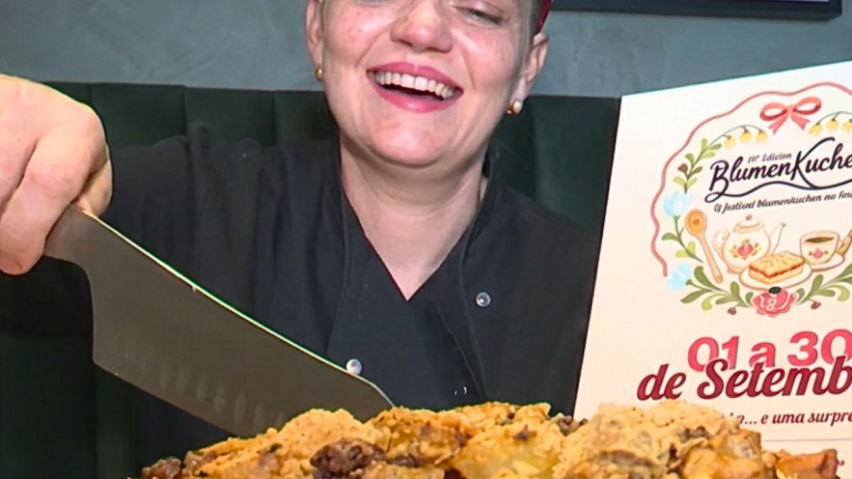 Bacon, ovos e cebola? Tradição antiga inspira releitura de doce alemão no mês da cuca em Blumenau - QTU Questões do Universo