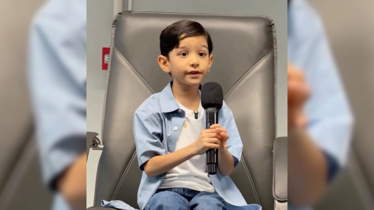 ‘Não é fácil’: Davi, menino superdotado de 6 anos, dá palestra e emociona ao expor desafios sobre crianças neuroatípicas - Foto