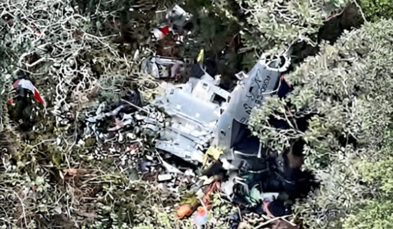 Destroços da aeronave foram encontrados no início da tarde desta terça-feira (22) - José Filho/@JOS79255664/X