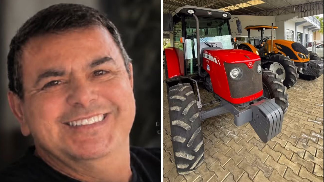 Edson Luiz da Silva, proprietário da Trasul Máquinas e Implementos Agrícolas, em PapanduvaFoto: Reprodução/Redes sociais/ND Mais