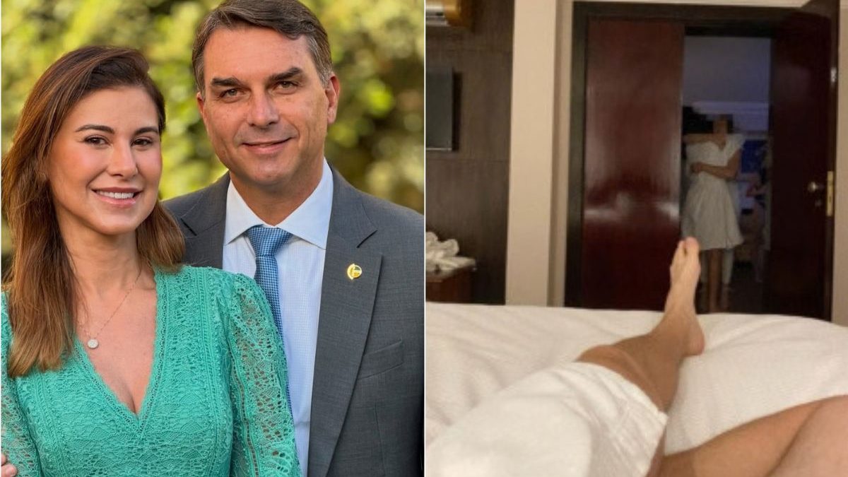 Fotos de orgias foram mostradas à mulher de Flávio Bolsonaro por ex-sócio; prints expõem conversas