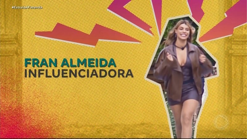 Fran Almeida é confirmada em A Fazenda 18 - Reprodução/RECORD