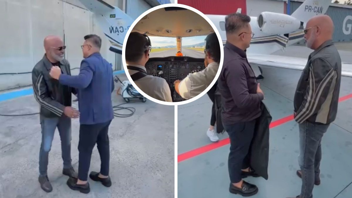 Vídeo mostra Rick entrando em jatinho horas antes de embarcar em helicóptero que desapareceu em SC