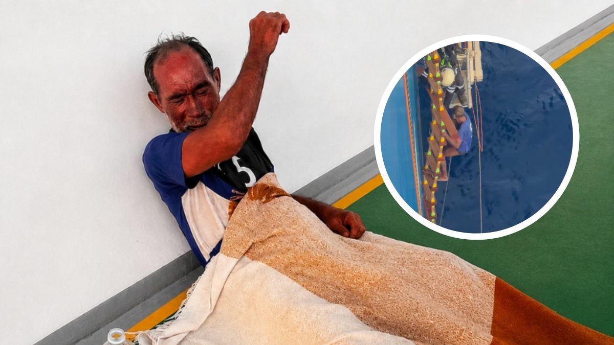 Homem de 57 anos sai para pescar, é arrastado pela correnteza e passa 26 dias à deriva no Pacífico até ser encontrado por navio que seguia para a China - Foto