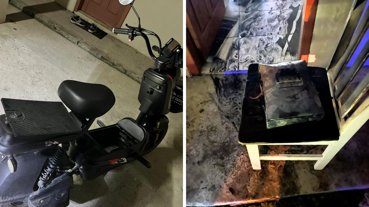 Morador acorda com a casa tomada por fumaça e escapa pela janela após bateria de bicicleta elétrica pegar fogo em SC
