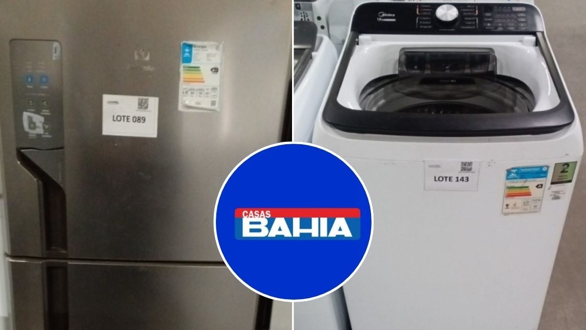 Leilão da Casas Bahia nesta quinta-feira (3) tem celulares, geladeiras e fogões a partir de R$ 336 - QTU Questões do Universo