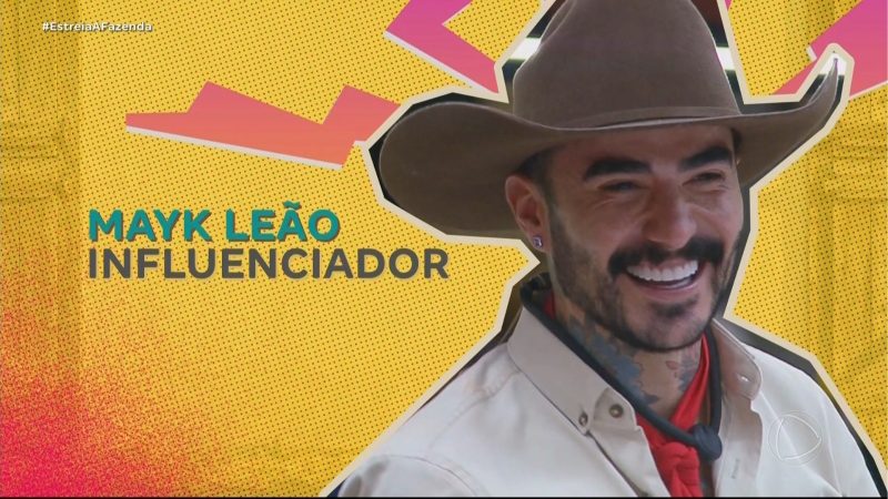 Mayk Leão é confirmado em A Fazenda 18 - Reprodução/RECORD