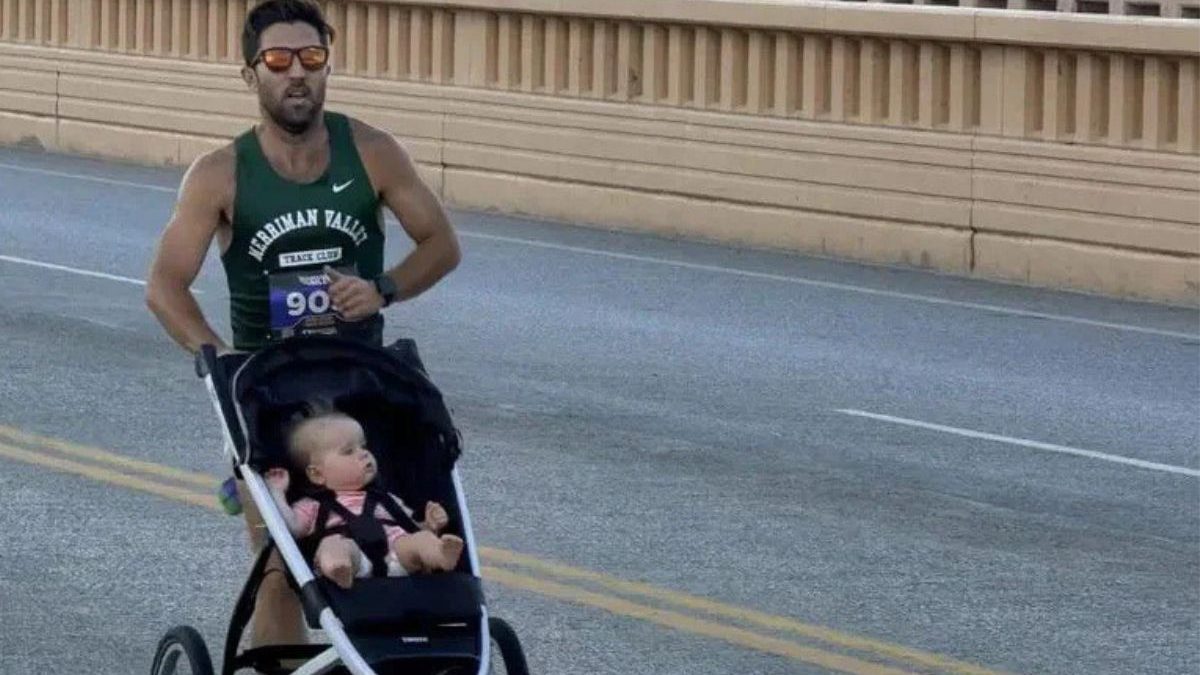 Mdico empurra carrinho da filha por 16 km em apenas 4min1 | Esportes | QTU Notícias