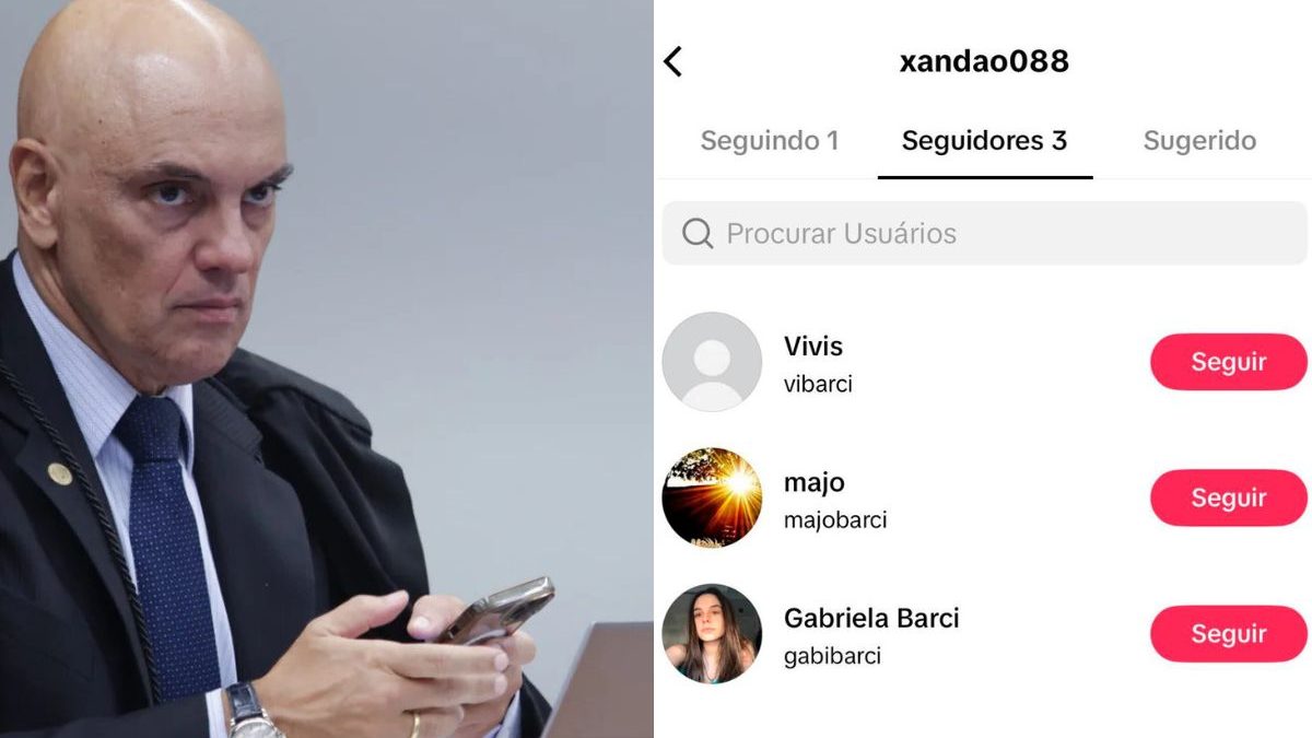 Moraes no TikTok: número atribuído ao ministro aparece ligado a perfil chamado ‘Xandão088’ - QTU Questões do Universo