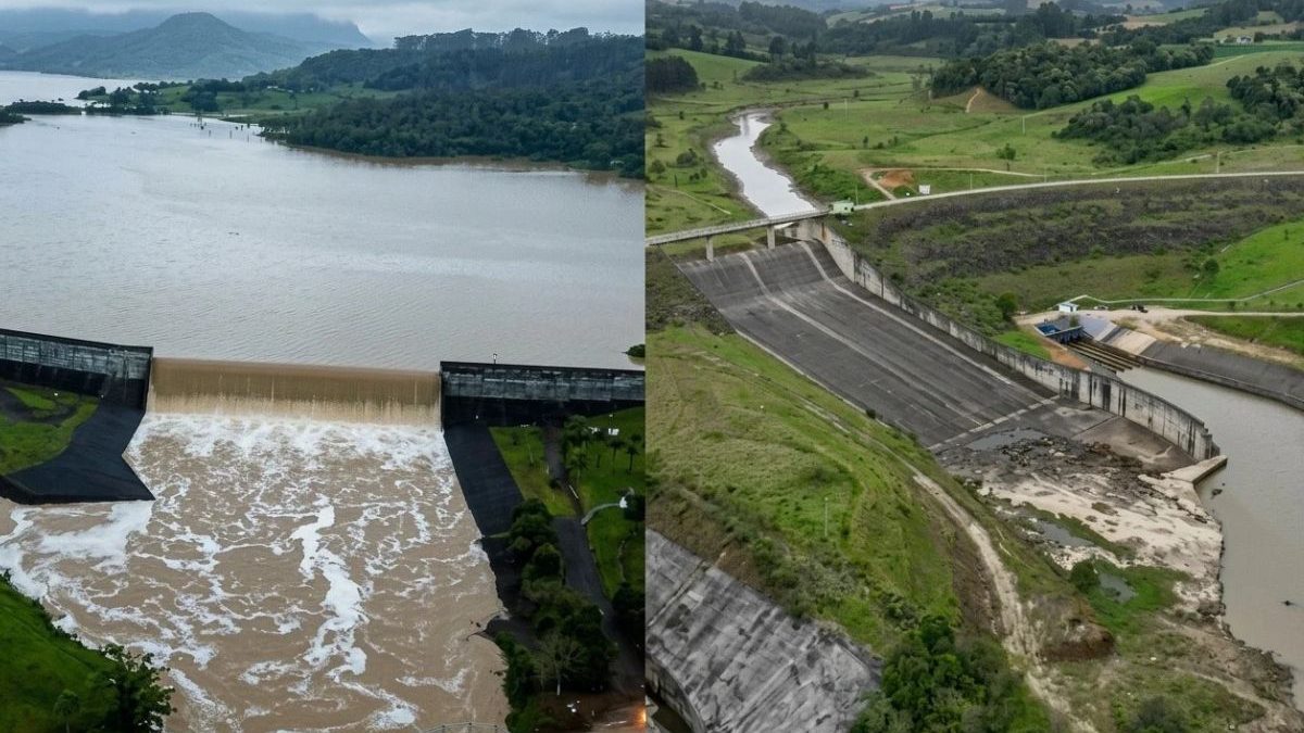 SC fecha comportas de duas barragens após alerta de chuva intensa e temporais isolados