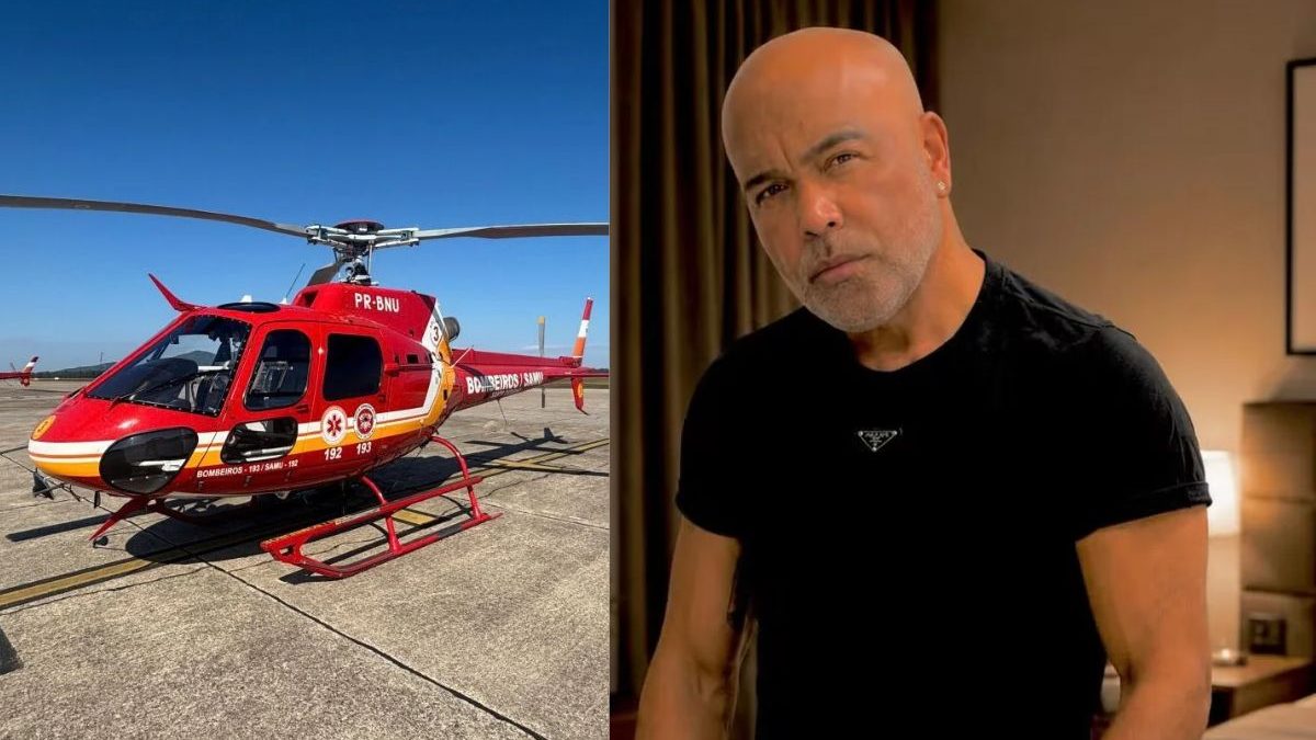 Helicóptero Arcanjo 03 de Blumenau é acionado para reforçar buscas por aeronave desaparecida com cantor Rick em SC