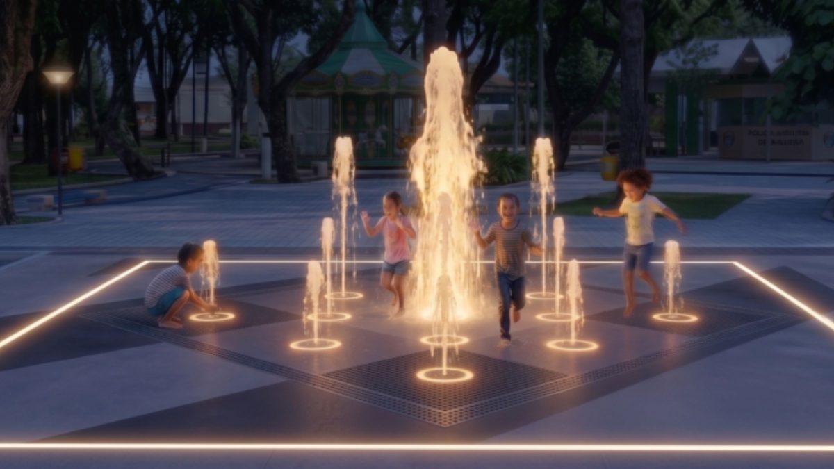 ‘Cidade das Crianças’ vai ganhar praça inclusiva com playground de 300 m², chafariz iluminado e ‘túnel de flores’ em SC - QTU Questões do Universo
