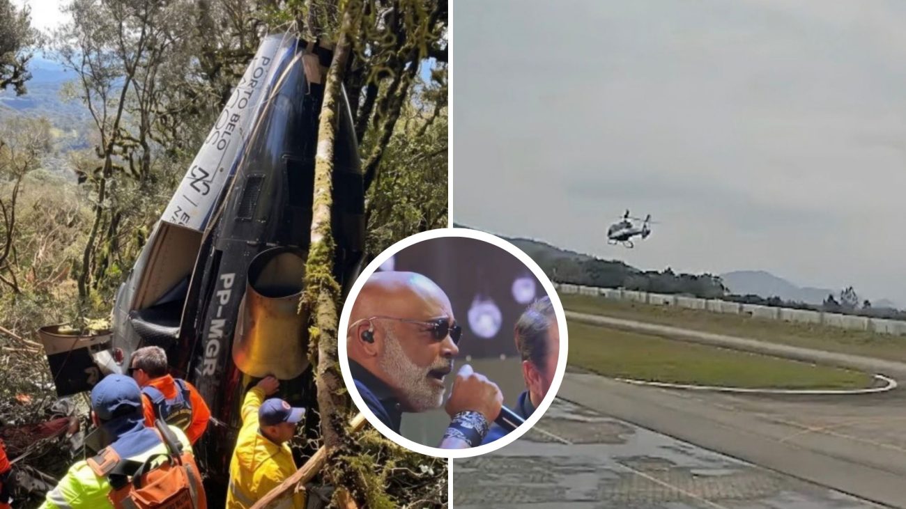 Possível motivo da queda de helicóptero aponta se neblina e impacto em árvores causaram a morte do cantor Rick e mais quatro em SC