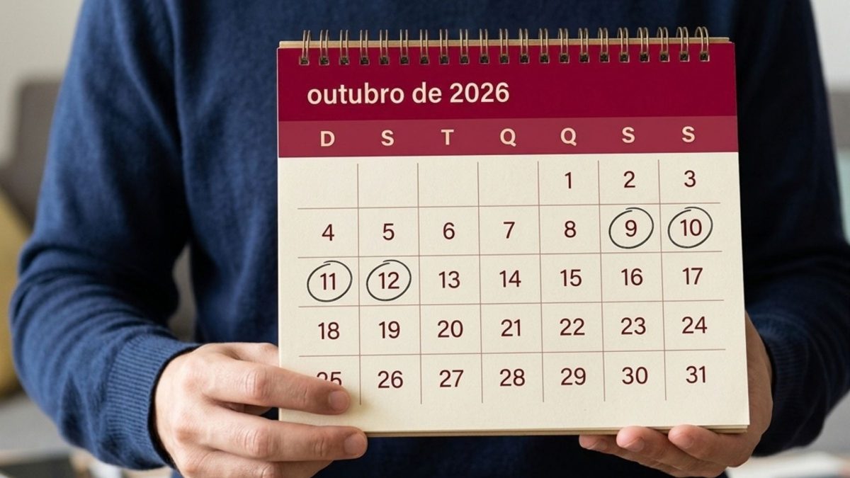 Mudança no calendário garante feriadão de 4 dias para servidores municipais em outubro; folga será emendada ao feriado de Nossa Senhora Aparecida