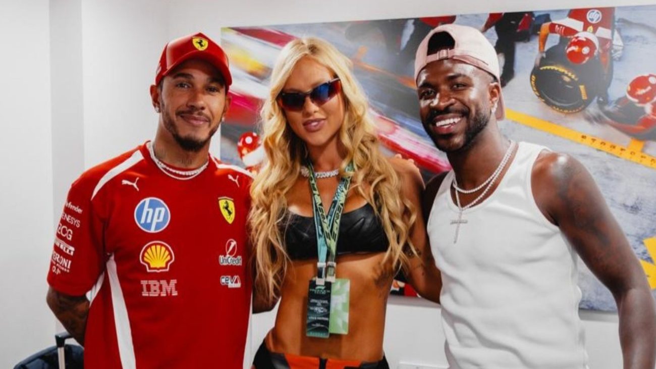 Vini Jr. marcou presença com Virginia no GP da EspanhaFoto: Instagram/Reprodução/ND Mais