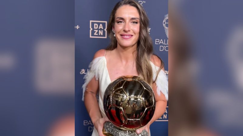 Alexia Putellas ganha o Bola de Ouro pela 3ª vez. - Reprodução/ballondorofficial/ND Mais