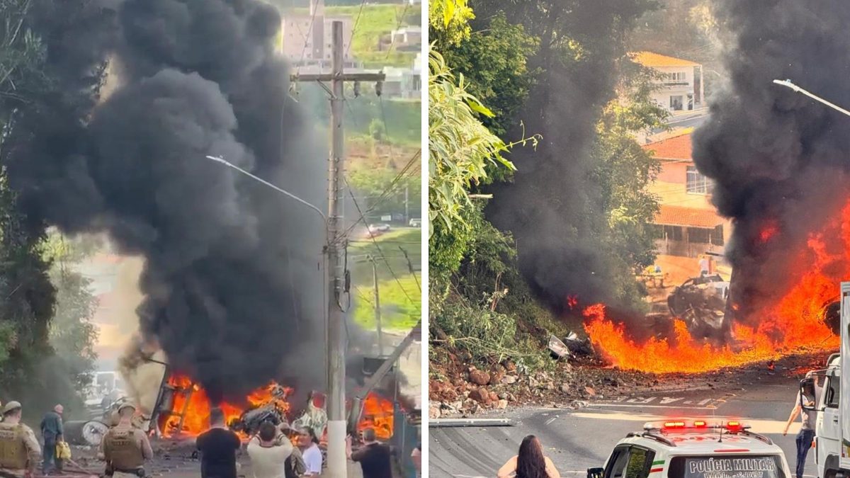 Motorista com CNH suspensa dirigia carreta Mercedes sem freio que provocou tragédia com morte na Serra de Capinzal