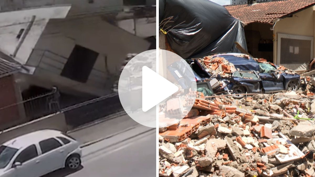 Vó e neto que brincava na garagem que teve carro esmagado por desabamento são encontrados abraçados dentro de casa em praia de SC: ‘Eu entrei em desespero’