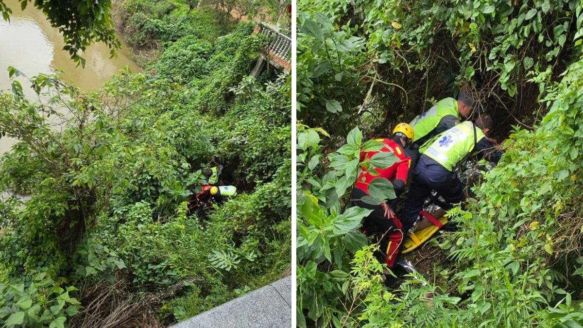 Idosa despenca de ribanceira às margens de rio enquanto colhia limões em cidade de SC