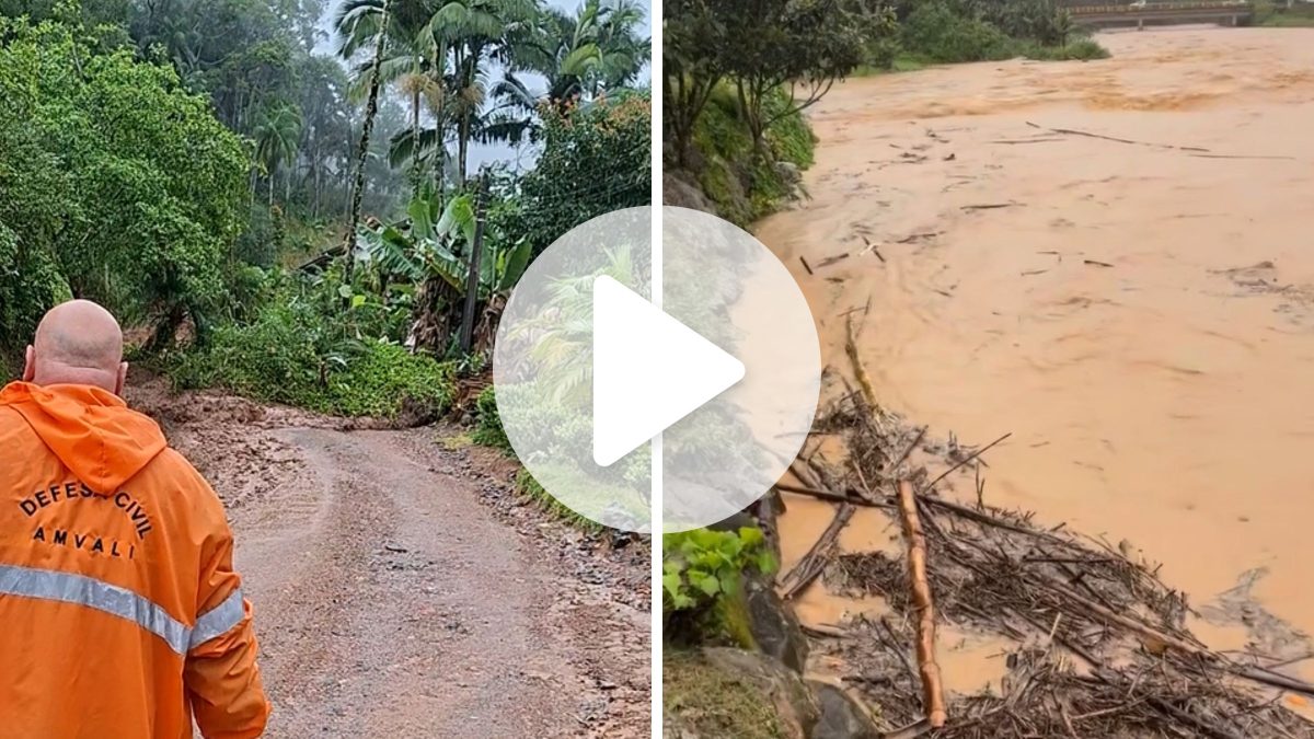 🚨 ALERTA-VIZINHO! Rios sobem 3,5 metros e aulas são suspensas em Corupá
