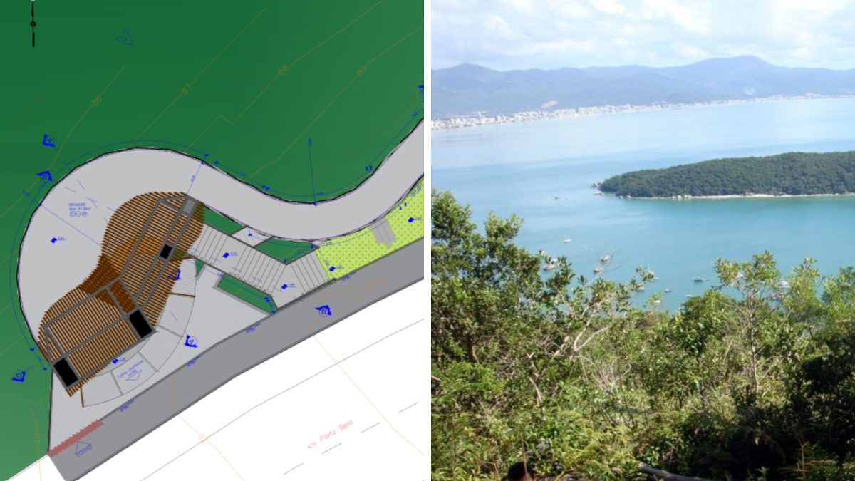 Praia de SC retoma obra de R$ 2,1 milhões para atração turística com mirante e vista ‘privilegiada’ de paraíso