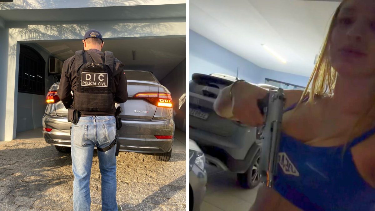 Após vídeo atirando contra cachorro, influenciadora de Joinville vira alvo de mandados e responde por crimes