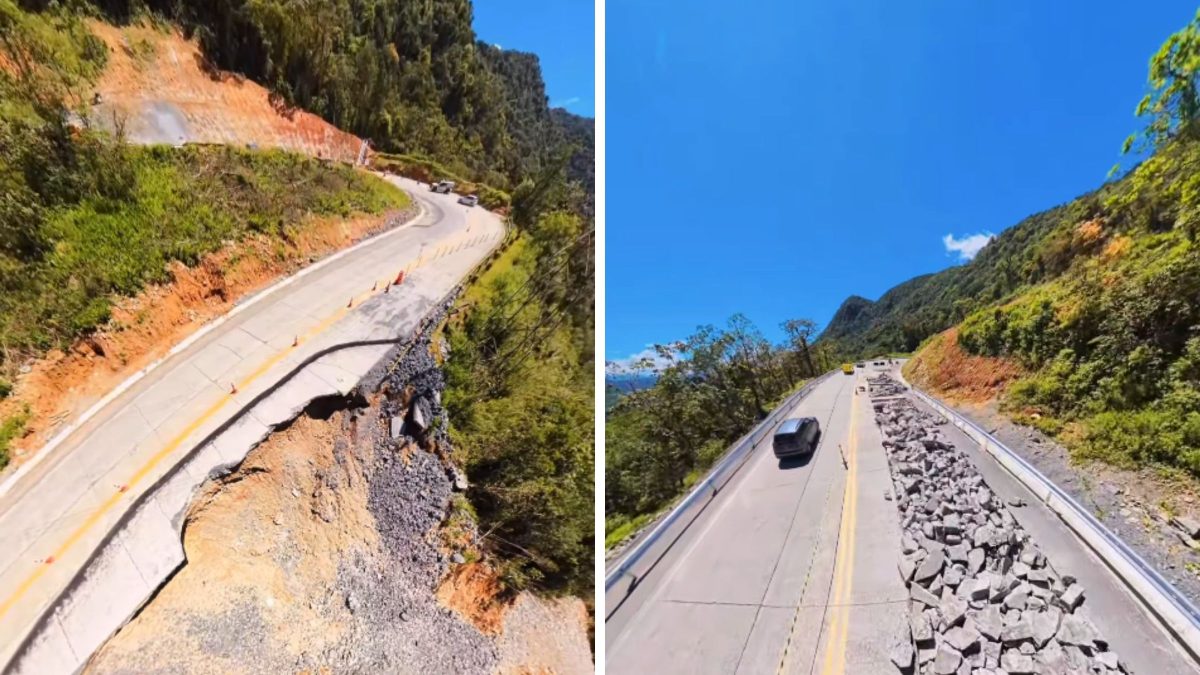 Serra Dona Francisca tem trecho com metade da pista comprometida, restrição para caminhões e obras ameaçadas pela chuva em SC
