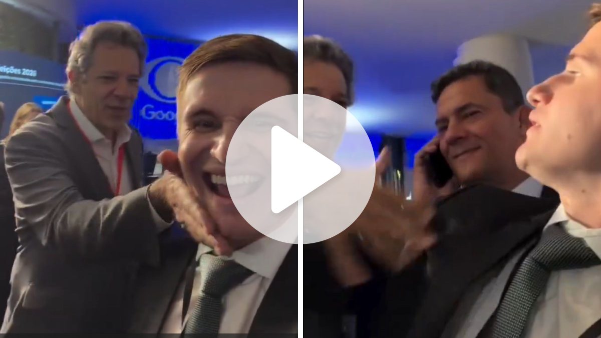 Vídeo mostra momento em que Haddad dá ‘tapinhas’ no rosto de Pavanato após provocação em debate