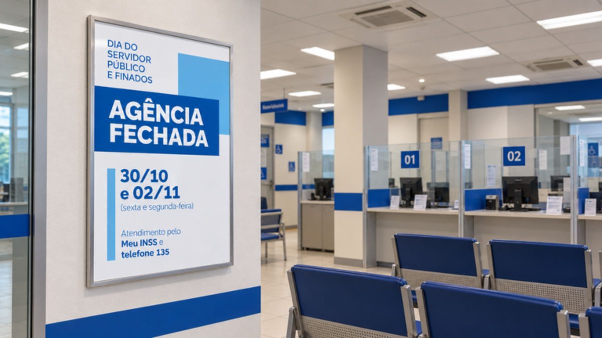 Agências do INSS suspendem atendimento por quatro dias entre outubro e novembro; entenda o motivo da paralisação