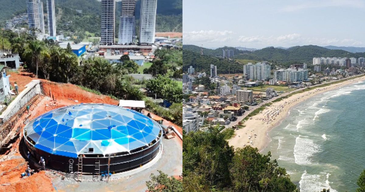 Problema histórico de falta de água pode chegar ao fim em praia badalada de SC com novo reservatório de R$ 12,5 milhões
