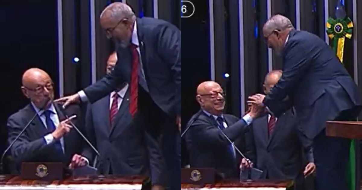 Derrotados no Senado, Esperidião Amin declama poema em homenagem ao rival político Paulo Paim: ‘Guerreiro’