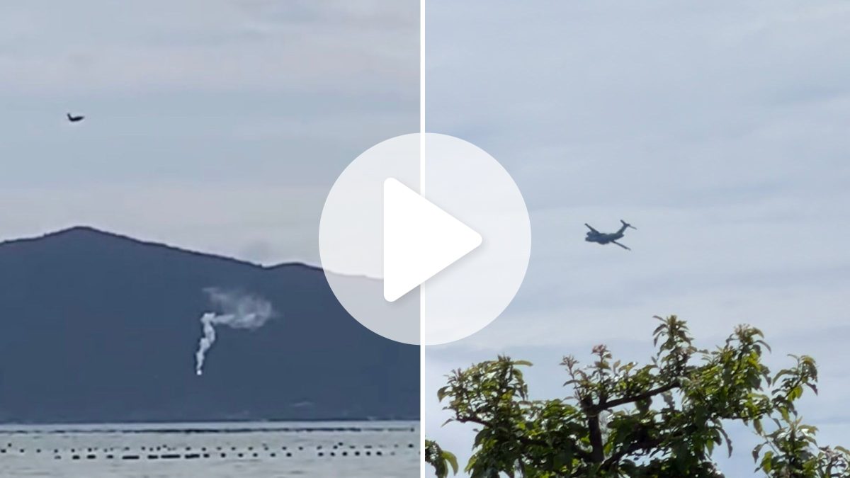 Aviões militares são flagrados lançando sinalizadores e sobrevoando sobre morros de cidades catarinenses durante megatreinamento
