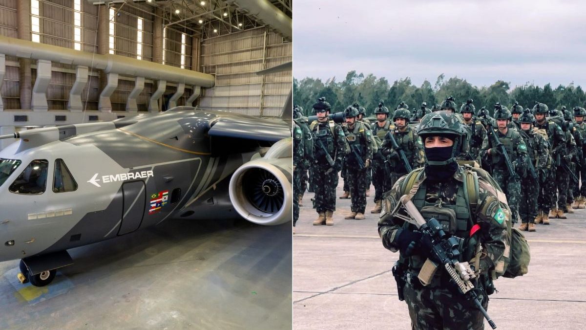 Brasil usa avião militar KC-390 e tropas especiais em operação com 400 soldados argentinos na fronteira