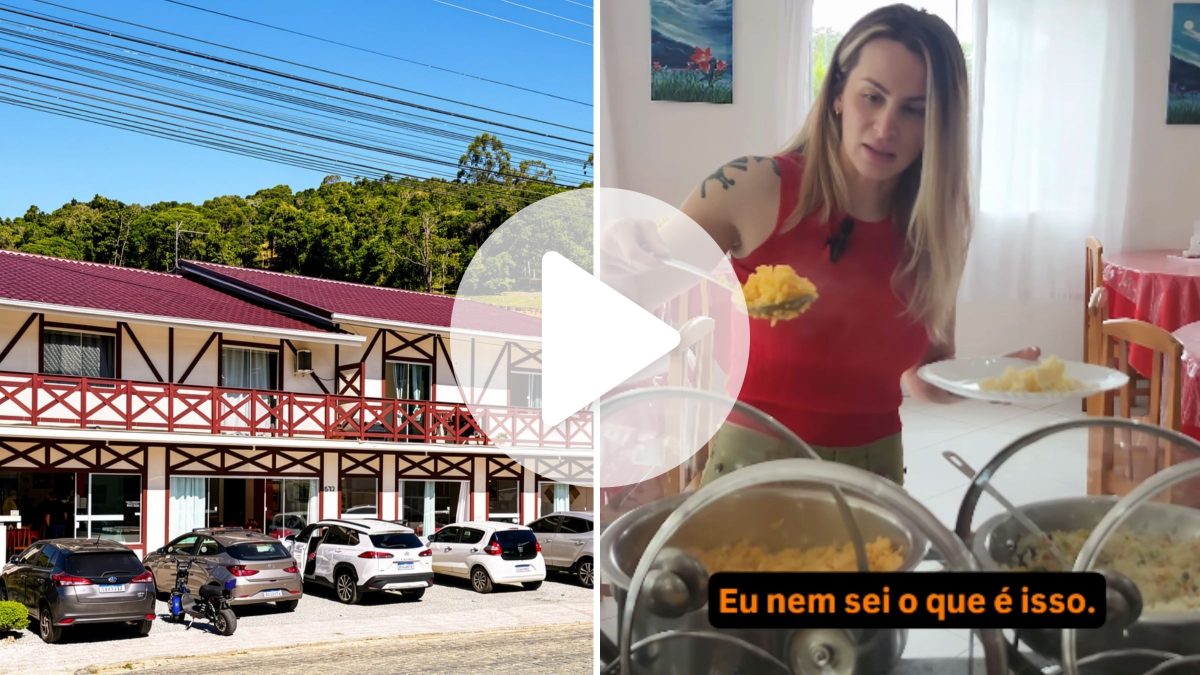 Canadense avalia restaurante que produz só comida caseira há 17 anos no interior do Sul do Brasil: ‘Eu nem sei o que é isso”