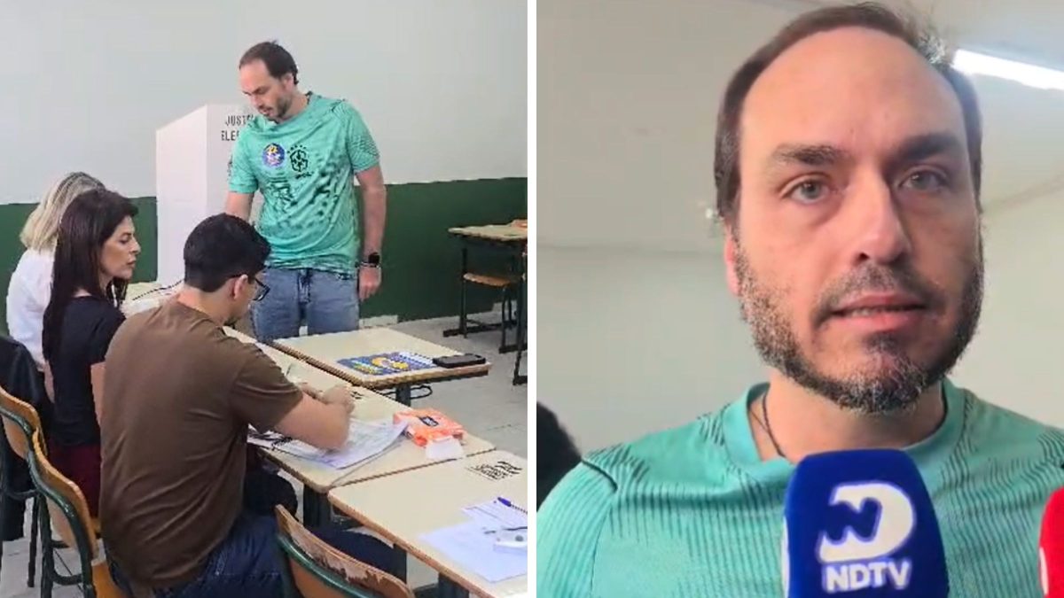 ‘Estamos decidindo os próximos 30 anos do Brasil’: Carlos Bolsonaro vota, faz alerta grave à imprensa e aponta impacto decisivo no STF
