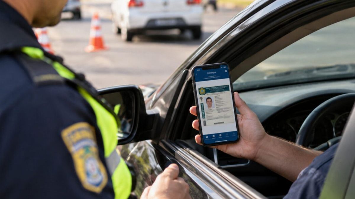 Motoristas podem ser multados se CNH digital falhar durante blitz; veja as situações que podem penalizar o condutor