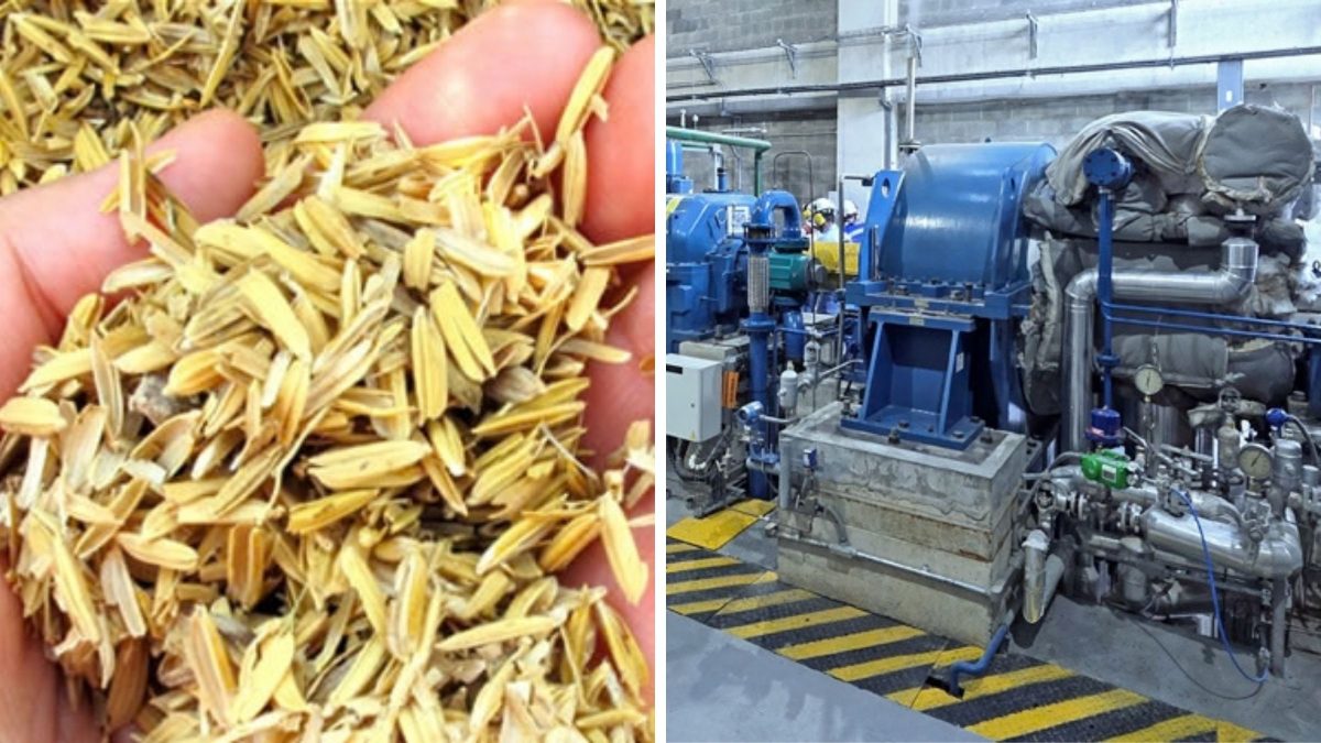 Casca de arroz vira energia e reduz dependência da rede elétrica em fábrica na Colômbia com turbogerador de 7,1 MW da WEG
