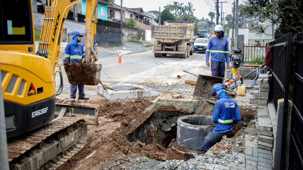 Com investimento de R$ 115 milhões, Joinville inicia megaobra de esgoto que vai beneficiar 29 mil moradores