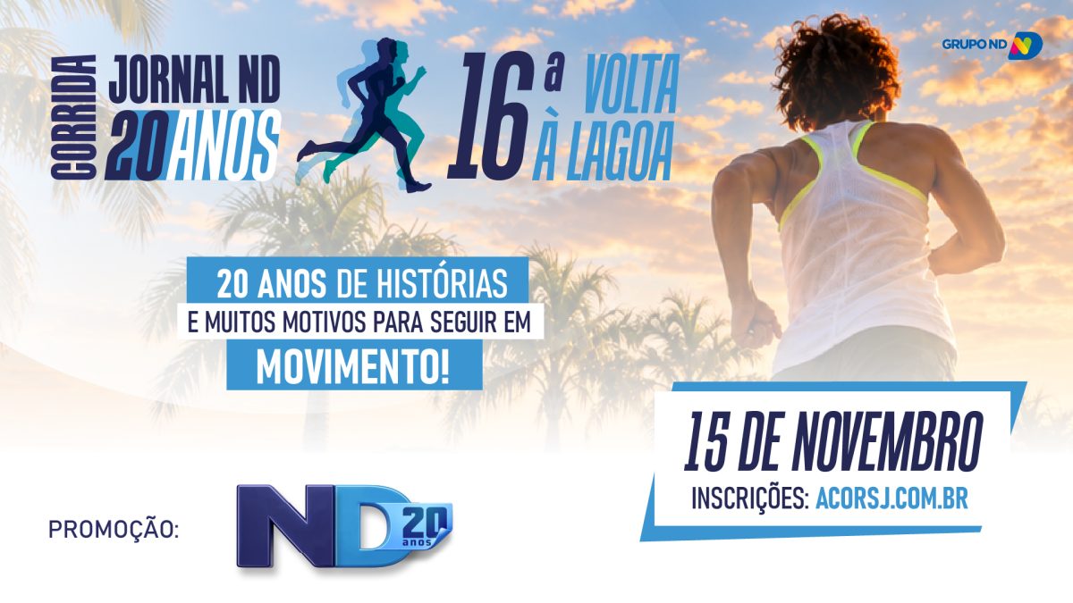 16ª Volta à Lagoa da Conceição celebra os 20 anos do Jornal ND e deve reunir 1.500 atletas em Florianópolis