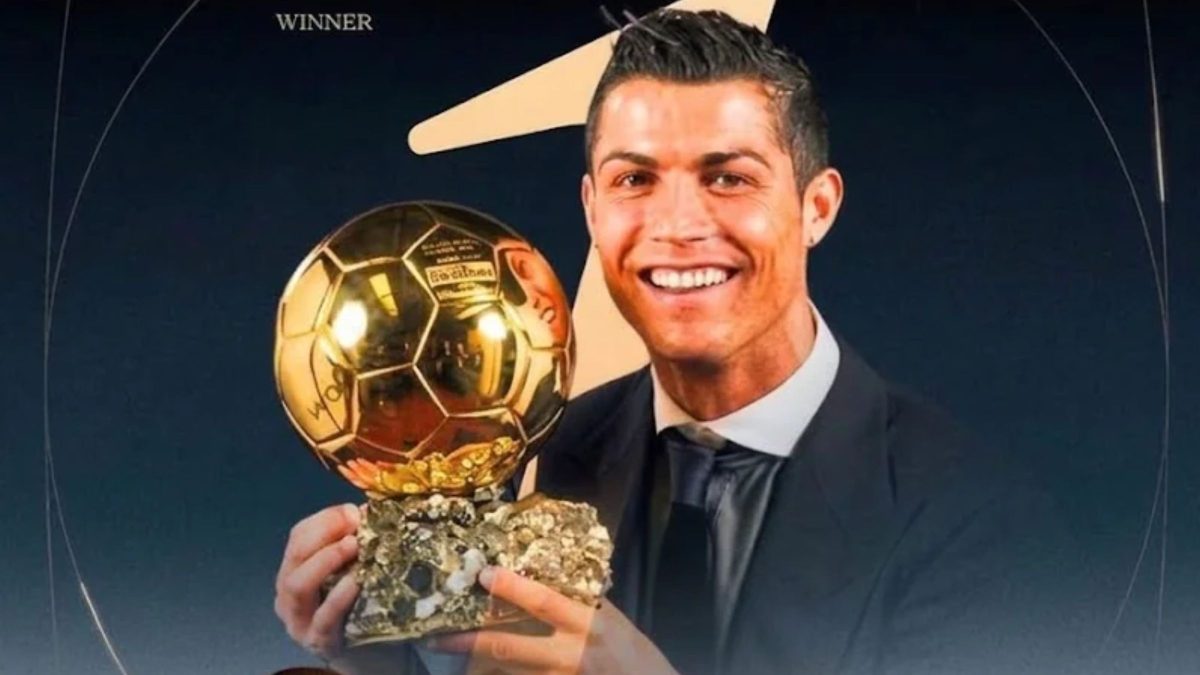 Cristiano Ronaldo supera Messi e vence o prêmio de maior Bola de Ouro de todos os tempos