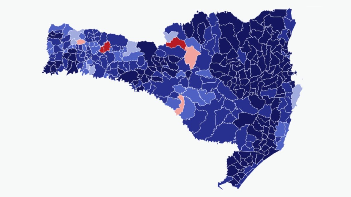 Lula virou sobre Flávio em uma única cidade de SC, apesar de pedido de voto do prefeito ao PL