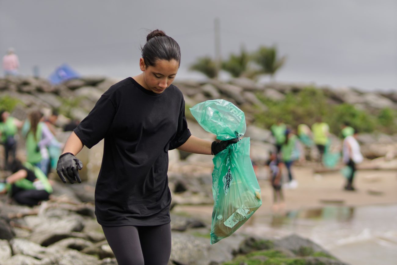 Em seis edições, o movimento Lixo Zero Itajaí contabilizou mais de 3 toneladasFoto: Marina Itajaí/Divulgação/ND Mais