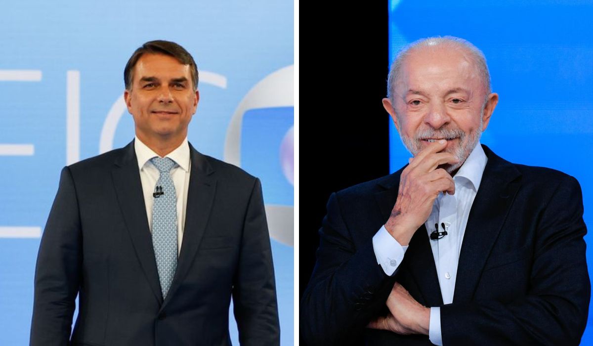 Flávio Bolsonaro e Luiz Inácio Lula da Silva