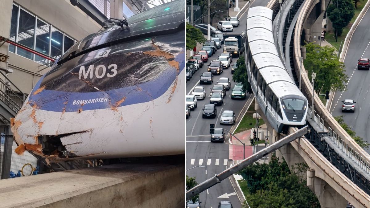 Responsável por guindaste que atingiu monotrilho quebra o silêncio; metrô de São Paulo tem velocidade de 80 km/h