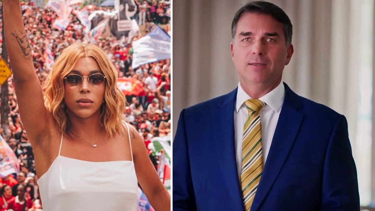 Erika Hilton pede bloqueio de bens de Flávio Bolsonaro após suposta fuga: ‘Traidor da pátria’