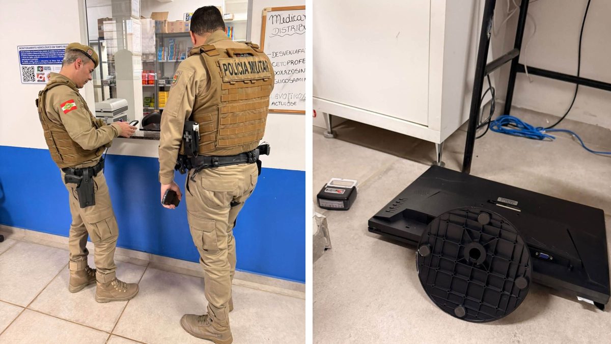 Homem arremessa monitor contra farmacêutica após ter pedido de remédios negado em SC