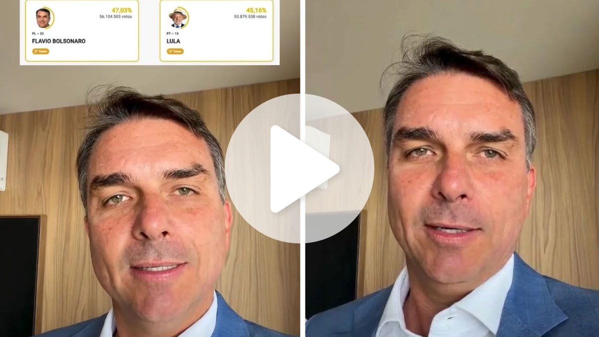 Flávio Bolsonaro cita presídio de Chapecó que registrou 95% dos votos para Lula