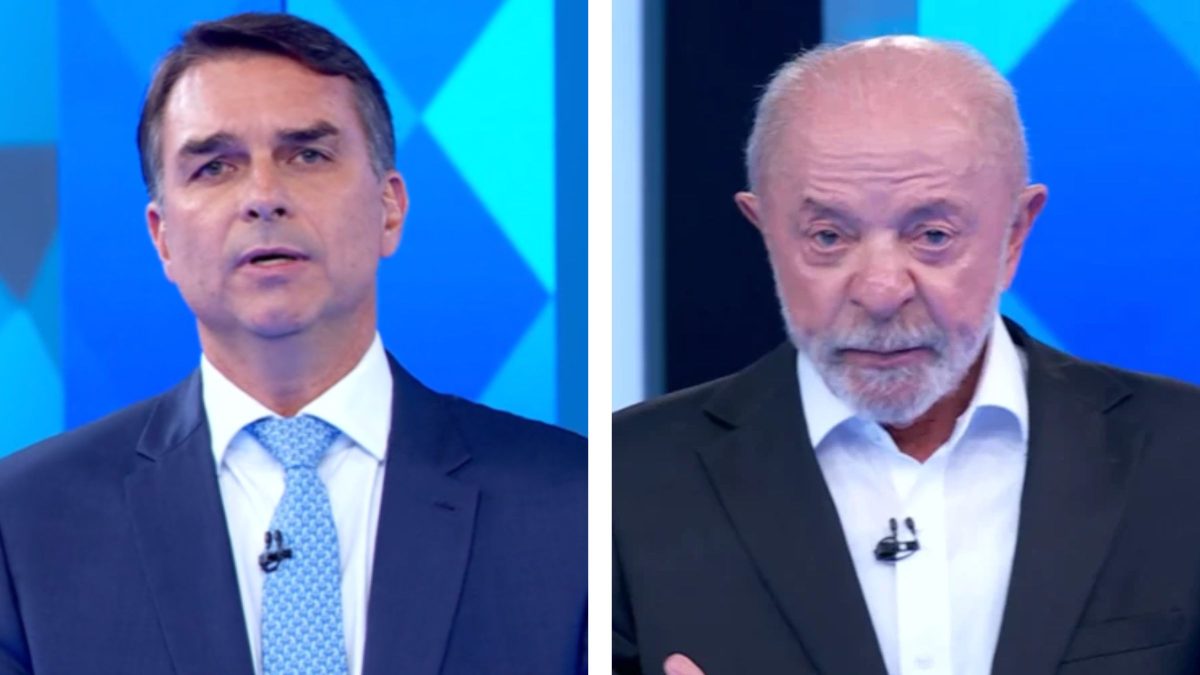 Flávio diz que Lula ‘explodiu’ taxa de juros com dívida pública; petista acusa cópia de plano do PT para reduzir endividamento