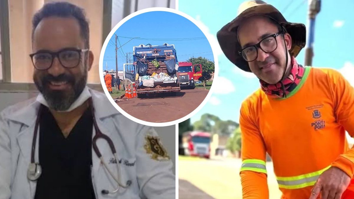 Gari que estudava medicina se desequilibra, cai de caminhão de lixo e morre atropelado em marcha à ré no MS