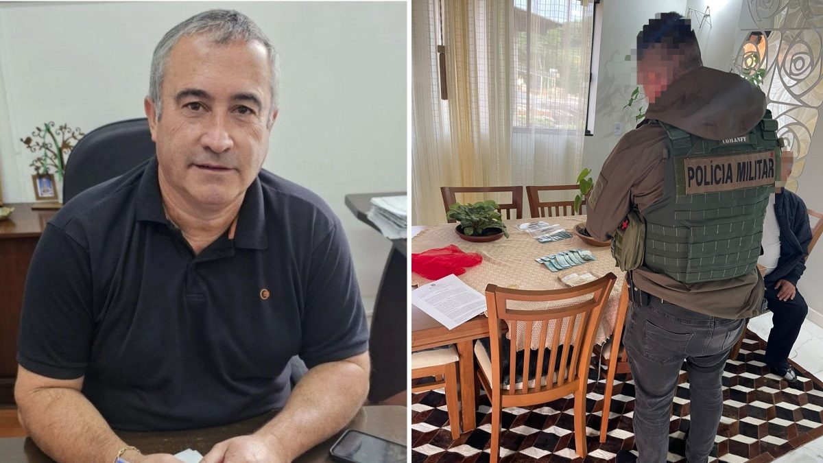 Prefeito se manifesta após ser preso por fraude em licitações e lavagem de dinheiro em SC e alega posse de arma como ‘herança do pai’